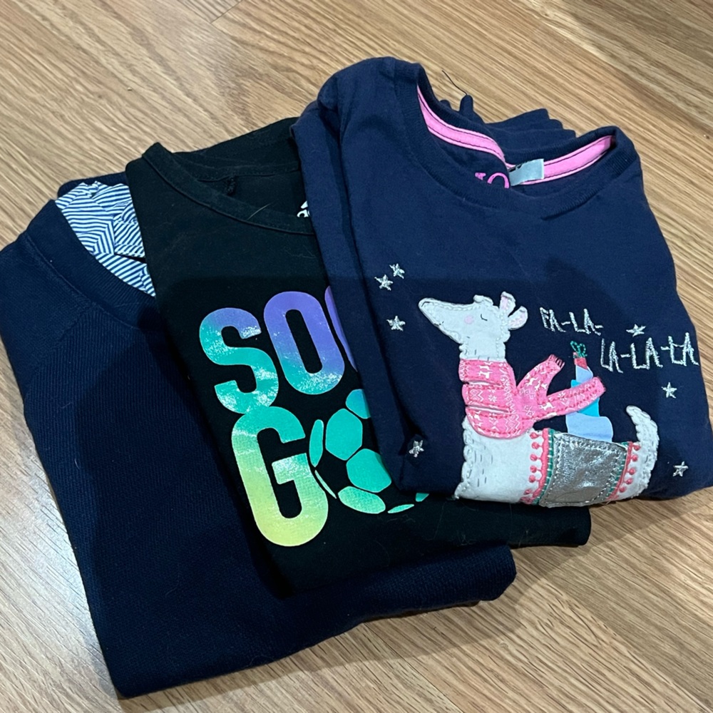 Three tops, size 6/7